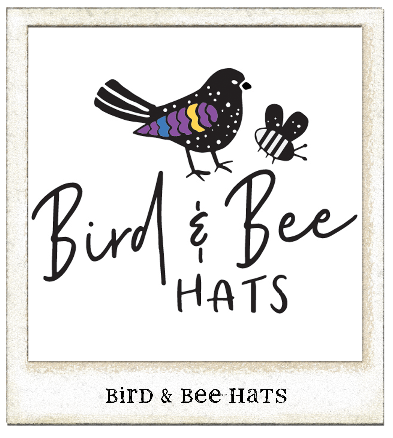 bird & bee hats